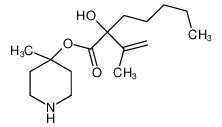 (4-methylpiperidin-4-yl) 2-hydroxy-2-prop-1-en-2-ylheptanoate 101913-74-0