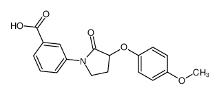 3-[3-(4-methoxyphenoxy)-2-oxopyrrolidin-1-yl]benzoic acid 649774-25-4