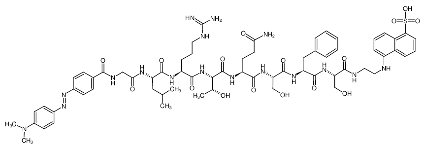 DABCYL-GLY-LEU-ARG-THR-GLN-SER-PHE-SER-EDANS