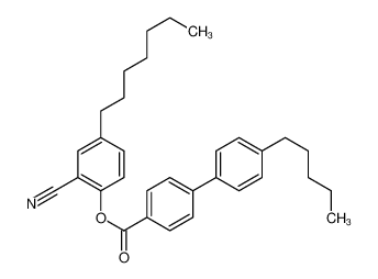(2-cyano-4-heptylphenyl) 4-(4-pentylphenyl)benzoate 65195-04-2
