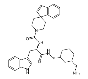 N-[1-(cyclohexylmethylamino)-3-(1H-indol-3-yl)-1-oxopropan-2-yl]spiro[indene-1,4'-piperidine]-1'-carboxamide 208706-12-1