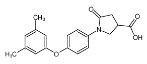 1-[4-(3,5-Dimethylphenoxy)phenyl]-5-oxopyrrolidine-3-carboxylic acid 4162-67-8