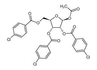 1-乙酰氧基-2,3,5-三(4-氯苯甲酰)氧基-beta-D-呋喃核糖
