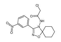 137557-37-0 2-chloro-N-(3-(3-nitrophenyl)-1-oxa-2,4-diazaspiro[4.5]dec-2-en-4-yl)acetamide