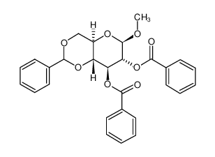 [(4aR,6R,7R,8S,8aR)-7-benzoyloxy-6-methoxy-2-phenyl-4,4a,6,7,8,8a-hexahydropyrano[3,2-d][1,3]dioxin-8-yl] benzoate 56253-32-8