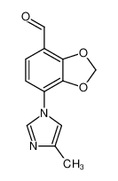 1,3-Benzodioxole-4-carboxaldehyde, 7-(4-methyl-1H-imidazol-1-yl)- 1139819-89-8