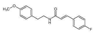 2-Propenamide, 3-(4-fluorophenyl)-N-[2-(4-methoxyphenyl)ethyl]-, (2E)- 853347-68-9