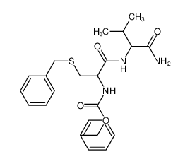 benzyl N-[1-[(1-amino-3-methyl-1-oxobutan-2-yl)amino]-3-benzylsulfanyl-1-oxopropan-2-yl]carbamate