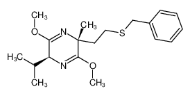 88050-50-4 (3R,6S)-3-(2-benzylthioethyl)-6-isopropyl-2,5-dimethoxy-3-methyl-3,6-dihydropyrazine