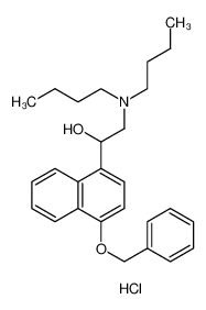 2-(dibutylamino)-1-(4-phenylmethoxynaphthalen-1-yl)ethanol,hydrochloride