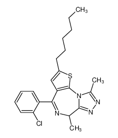 120135-03-7 structure, C22H25ClN4S