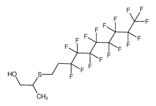 36880-12-3 2-((3,3,4,4,5,5,6,6,7,7,8,8,9,9,10,10,10-heptadecafluorodecyl)thio)propan-1-ol