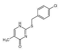 2-[(4-chlorophenyl)methylsulfanyl]-5-methyl-1H-pyrimidin-6-one 91397-93-2