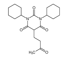 1,3-dicyclohexyl-5-(3-oxobutyl)-1,3-diazinane-2,4,6-trione 20527-61-1