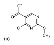 4-chloro-2-methylsulfanylpyrimidine-5-carboxylic acid,chloride 55084-66-7