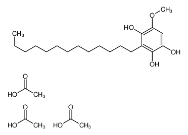 61621-69-0 spectrum, acetic acid,5-methoxy-3-tridecylbenzene-1,2,4-triol