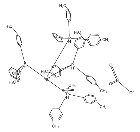 29241-03-0 spectrum, tetrakis(tri-p-tolyl-l<sup>5</sup>-phosphanyl)silver(V) nitrate