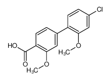 4-(4-chloro-2-methoxyphenyl)-2-methoxybenzoic acid 1261991-97-2