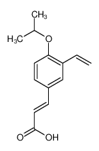 876013-91-1 3-(3-ethenyl-4-propan-2-yloxyphenyl)prop-2-enoic acid