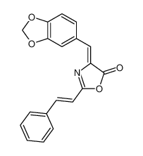 (4Z)-4-(1,3-benzodioxol-5-ylmethylidene)-2-[(E)-2-phenylethenyl]-1,3-oxazol-5-one