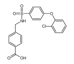 4-[({[4-(2-Chlorophenoxy)phenyl]sulfonyl}amino)methyl]benzoic aci d 727689-54-5