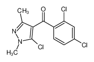 58011-97-5 (5-chloro-1,3-dimethylpyrazol-4-yl)-(2,4-dichlorophenyl)methanone