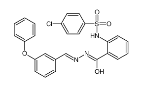 2-[(4-chlorophenyl)sulfonylamino]-N-[(3-phenoxyphenyl)methylideneamino]benzamide 477734-51-3