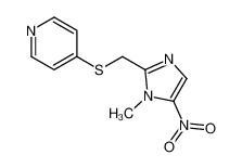 55432-16-1 4-[(1-methyl-5-nitroimidazol-2-yl)methylsulfanyl]pyridine