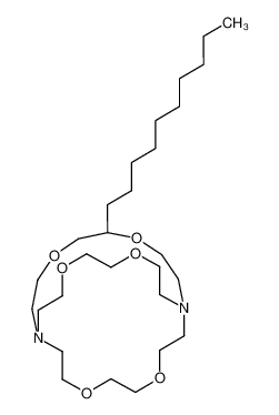 69878-46-2 6-decyl-4,7,13,16,21,24-hexaoxa-1,10-diazabicyclo[8.8.8]hexacosane