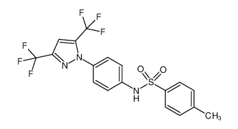 N-(4-(3,5-bis(trifluoromethyl)-1H-pyrazole-1-yl)phenyl)-4-methylbenzenesulfonamide 1315323-00-2