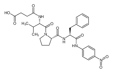 L-Phenylalaninamide, N-(3-carboxy-1-oxopropyl)-L-valyl-L-prolyl-N-(4-nitrophenyl)-