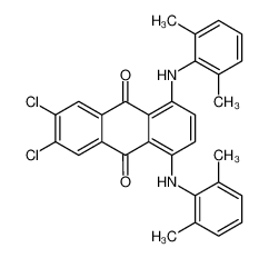 6,7-dichloro-1,4-bis(2,6-dimethylanilino)anthracene-9,10-dione 67906-36-9