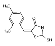 5-(2,4-dimethyl-benzylidene)-2-thioxo-thiazolidin-4-one 4818-22-8