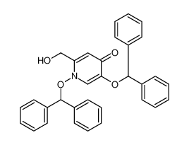 1,5-dibenzhydryloxy-2-(hydroxymethyl)pyridin-4-one 114875-63-7