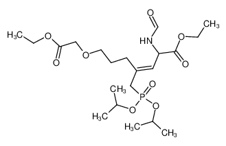 ethyl 7-ethoxycarbonylmethoxy-2-formylamino-4-diisopropylphosphonomethyl-hept-3-enoate 157221-16-4