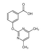 3-(4,6-dimethylpyrimidin-2-yl)oxybenzoic acid 331461-84-8