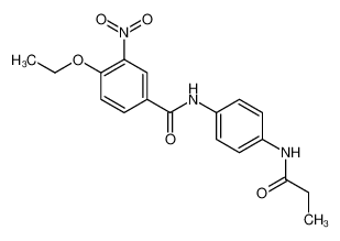 4-ethoxy-3-nitro-N-[4-(propanoylamino)phenyl]benzamide 5838-79-9