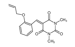 1,3-dimethyl-5-(2-(2-propenyloxy)benzylidene)pyrimidine-2,4,6-trione 159470-37-8