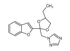 1-{[(2R,4R)-2-(1-Benzofuran-2-yl)-4-ethyl-1,3-dioxolan-2-yl]methy l}-1H-1,2,4-triazole 98518-99-1