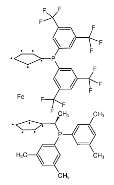 (R)-(-)-1-[(S)-2-(DI(3,5-BIS-TRIFLUOROMETHYLPHENYL)PHOSPHINO)FERROCENYL]ETHYLDI(3,5-DIMETHYLPHENYL)PHOSPHINE 166172-63-0