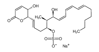 钠[(1E,7E,9E,11E)-6-羟基-1-(3-羟基-6-氧代-2,3-二氢吡喃-2-基)-5-甲基十七碳-1,7,9,11-四烯-4-基]硫酸盐