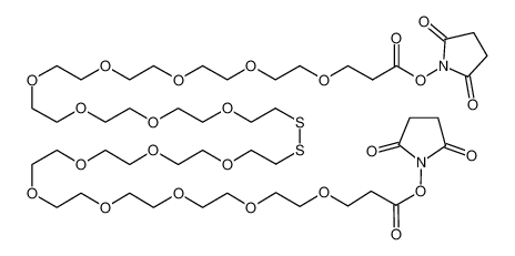 (2,5-dioxopyrrolidin-1-yl) 3-[2-[2-[2-[2-[2-[2-[2-[2-[2-[2-[2-[2-[2-[2-[2-[2-[3-(2,5-dioxopyrrolidin-1-yl)oxy-3-oxopropoxy]ethoxy]ethoxy]ethoxy]ethoxy]ethoxy]ethoxy]ethoxy]ethyldisulfanyl]ethoxy]ethoxy]ethoxy]ethoxy]ethoxy]ethoxy]ethoxy]ethoxy]propanoate 947601-98-1