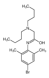 N-(4-bromo-2,6-dimethylphenyl)-2-(dibutylamino)acetamide 17060-82-1