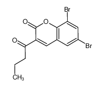6,8-dibromo-3-butanoylchromen-2-one 3855-85-4