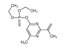 diethoxy-(6-methyl-2-prop-1-en-2-ylpyrimidin-4-yl)oxy-sulfanylidene-λ<sup>5</sup>-phosphane 32588-20-8