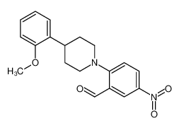 2-[4-(2-甲氧基苯基)哌啶]-5-硝基苯甲醛