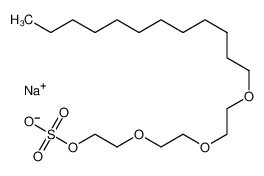 Sodium 2-{2-[2-(dodecyloxy)ethoxy]ethoxy}ethyl sulfate 13150-00-0