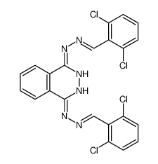 27702-22-3 structure, C22H14Cl4N6