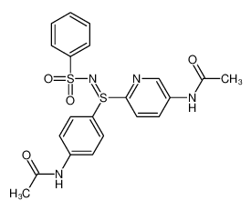 N-[4-[S-(5-acetamidopyridin-2-yl)-N-(benzenesulfonyl)sulfinimidoyl]phenyl]acetamide