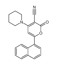 6-naphthalen-1-yl-2-oxo-4-piperidin-1-ylpyran-3-carbonitrile 454703-35-6